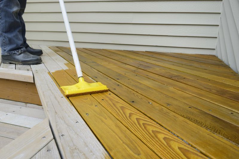 Staining a Wooden Deck